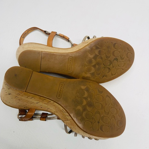 Coach womens wedges size Georgina size 7.5 - Picture 5 of 9